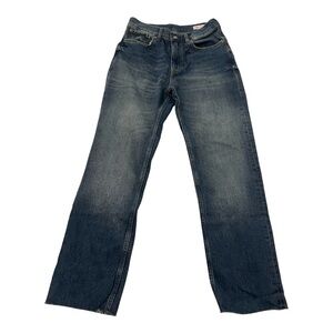 Zara Women's Dark Blue Straight-Leg Jeans